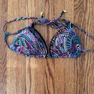 Colorful Paisley Bikini Top